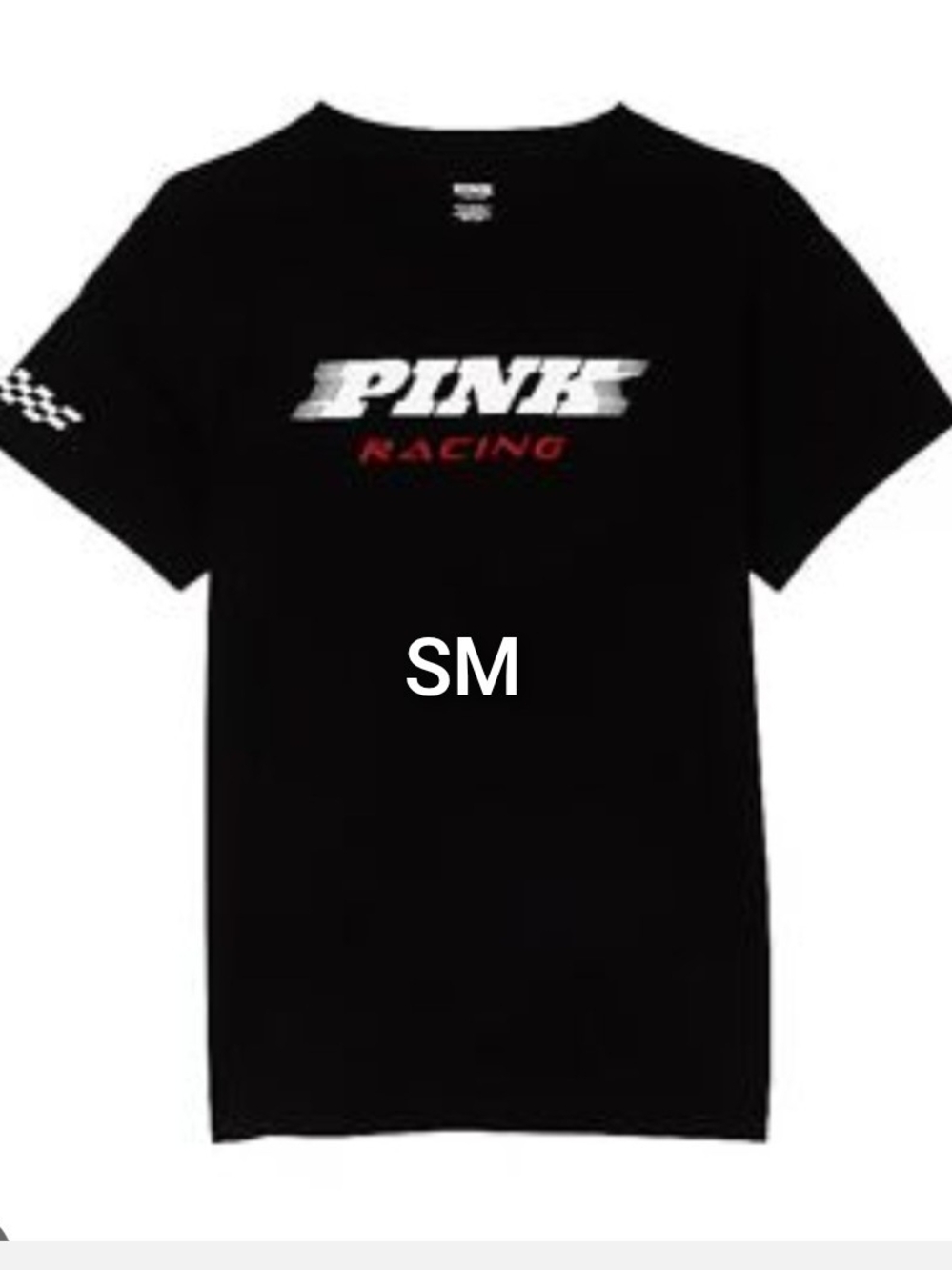 NWT SZ SMALL VS PINK RACING CAMPUS TEE